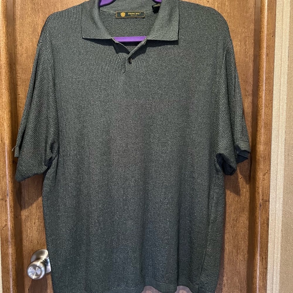 Men's Green/Gray pullover sweater Grandpacore Vintage Prep Old Money